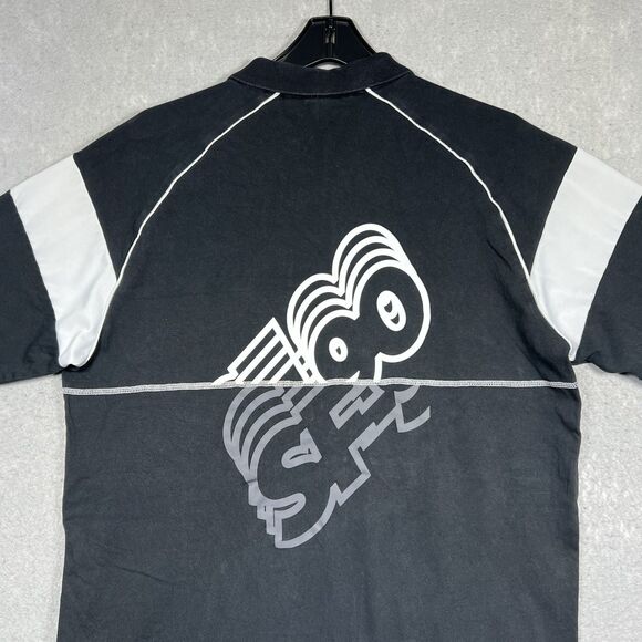 PUMA Ferrari SF Scuderia Street 1/4 Zip Urban Black Polo Shirt Men's Size Large - Picture 2 of 11